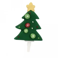 Cerf Dellier Sapin de Noël décoré sur pique