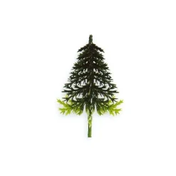 Cerf Dellier Sapin vert 2 tons sur pique (x100)