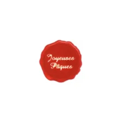 Cerf Dellier Sceaux Joyeuses Pâques chocolat blanc (x 70) - DDM 07/24