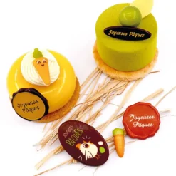 Cerf Dellier Sceaux Joyeuses Pâques chocolat blanc (x 70) - DDM 07/24