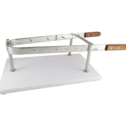 Cerf Dellier Serre-jambon inox socle polyéthylène