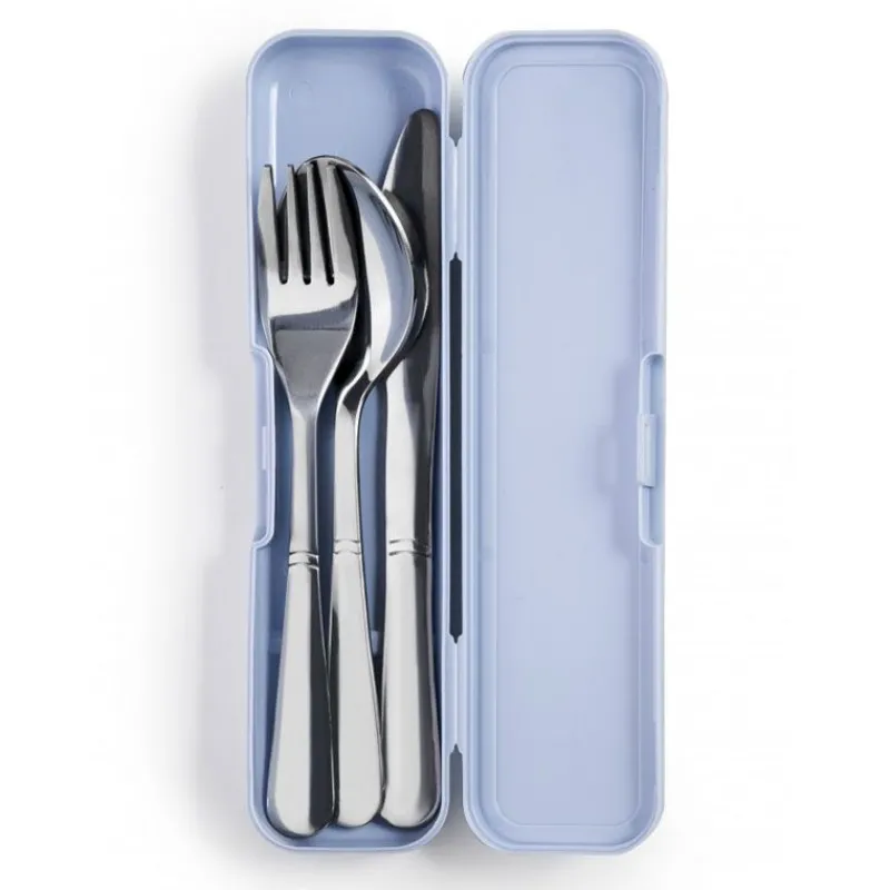 Cerf Dellier Set de couverts inox avec étui