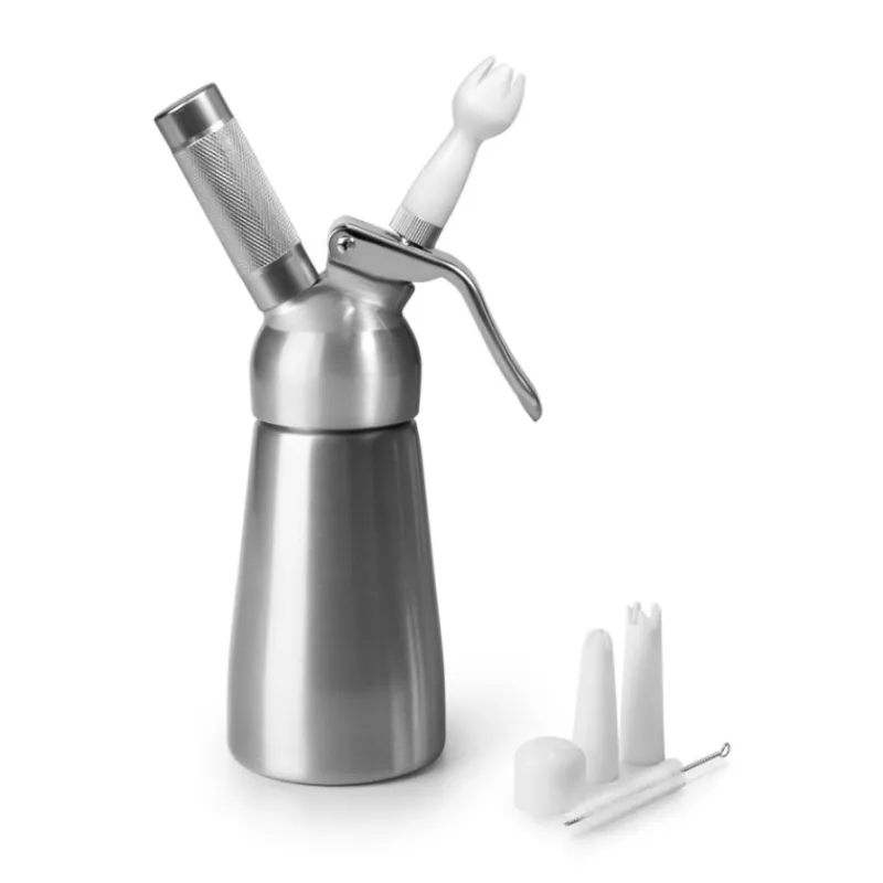 Cerf Dellier Siphon à crème argent