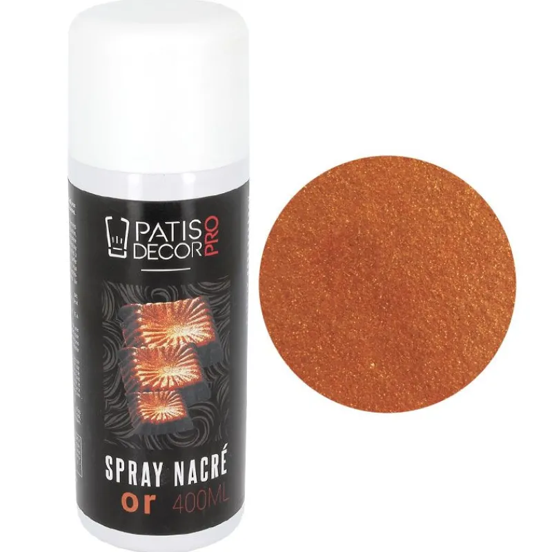 Cerf Dellier Spray colorant effet nacré Doré 400 ml