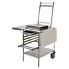 Cerf Dellier Table mobile inox pour guitare 71x61x85 cm