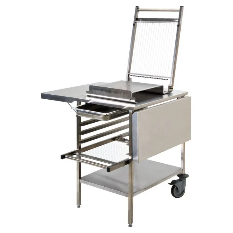 Cerf Dellier Table mobile inox pour guitare 71x61x85 cm