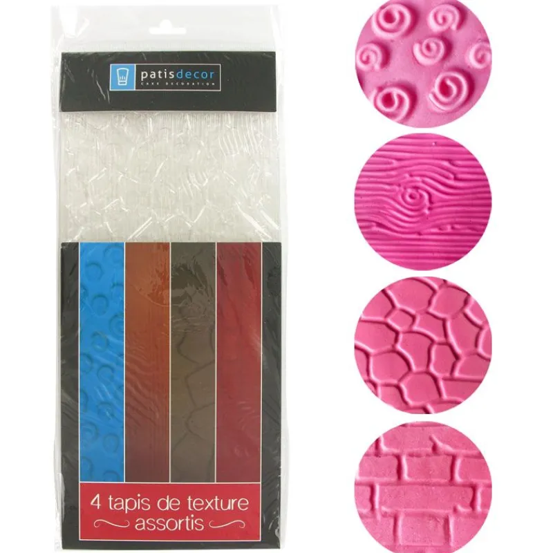 Cerf Dellier Tapis texture assortis (x4)