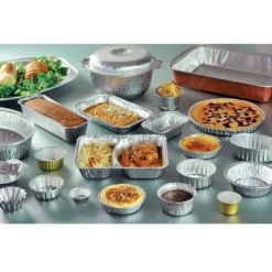 Cerf Dellier Tourtières jetables en aluminium (x100)