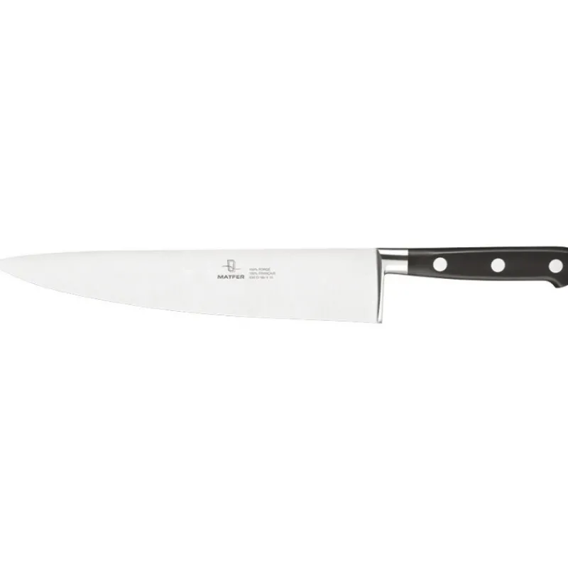 Cerf Dellier Tradition couteau de cuisine forgé monobloc inox 25 cm