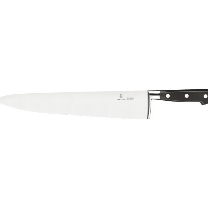 Cerf Dellier Tradition couteau de cuisine forgé monobloc inox 35 cm