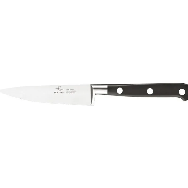 Cerf Dellier Tradition couteau d'office forgé monobloc inox 10 cm