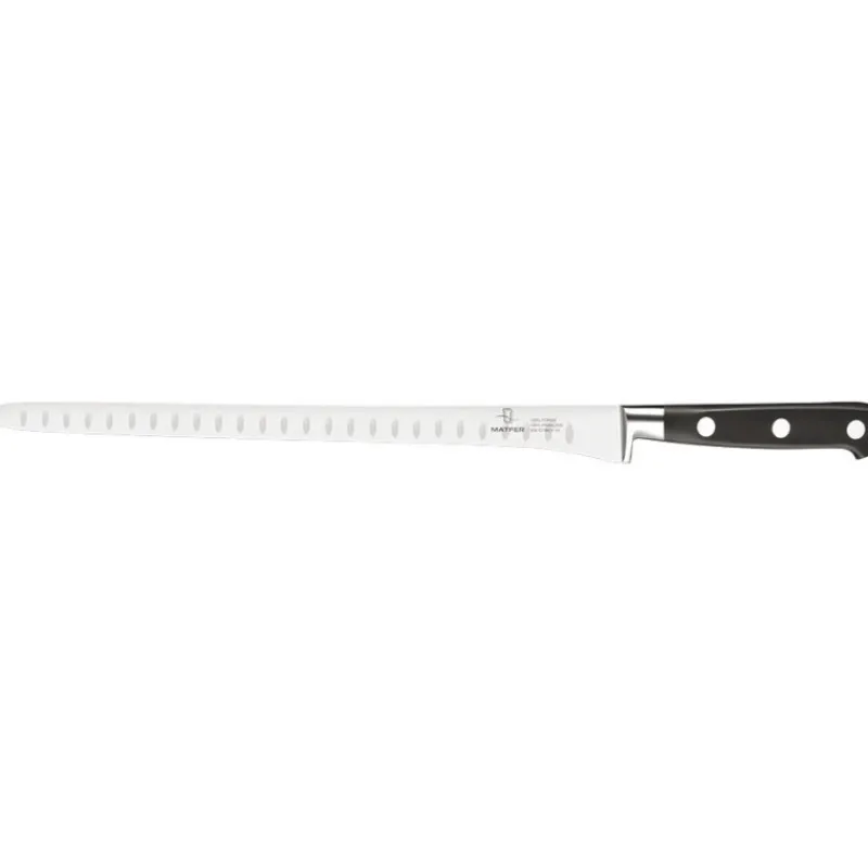 Cerf Dellier Tradition couteau jambon lame étroite forgé monobloc inox 30 cm