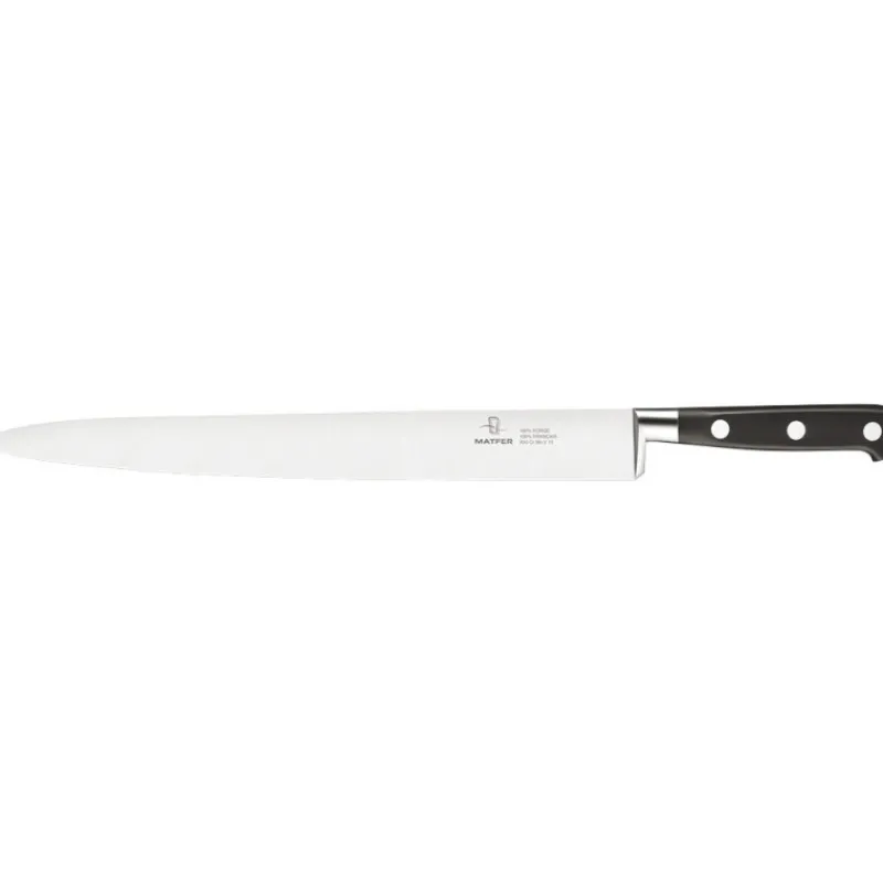 Cerf Dellier Tradition couteau tranchelard forgé monobloc inox 30 cm