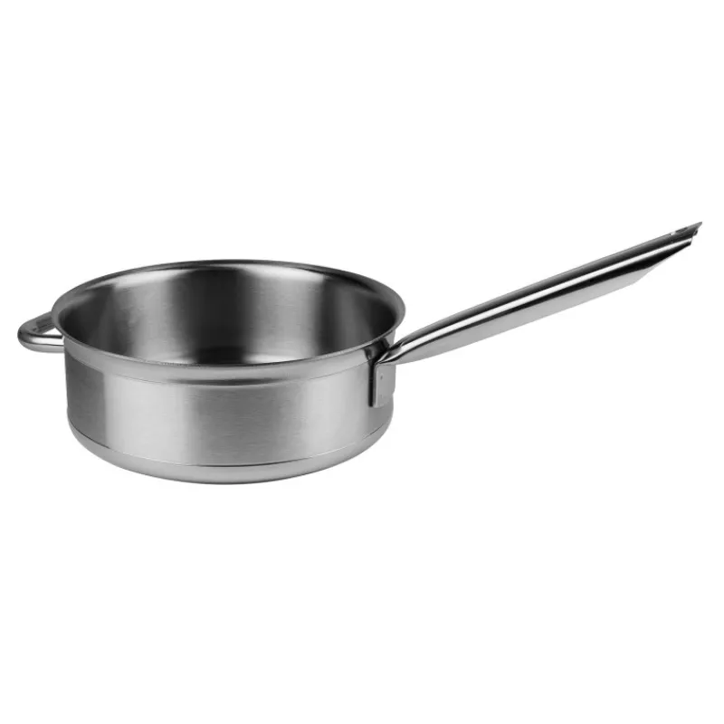 Cerf Dellier Tradition inox sauteuse 28 cm avec anse face à la queue