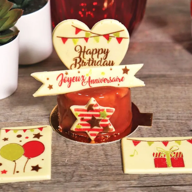 Cerf Dellier Transfert chocolat Anniversaire