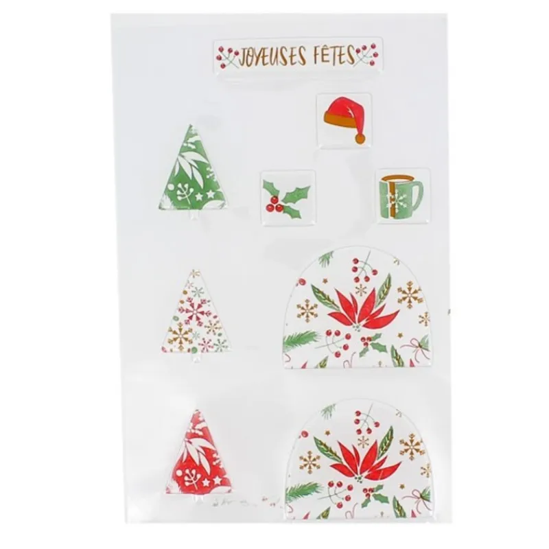 Cerf Dellier Transfert chocolat thème Noël classique