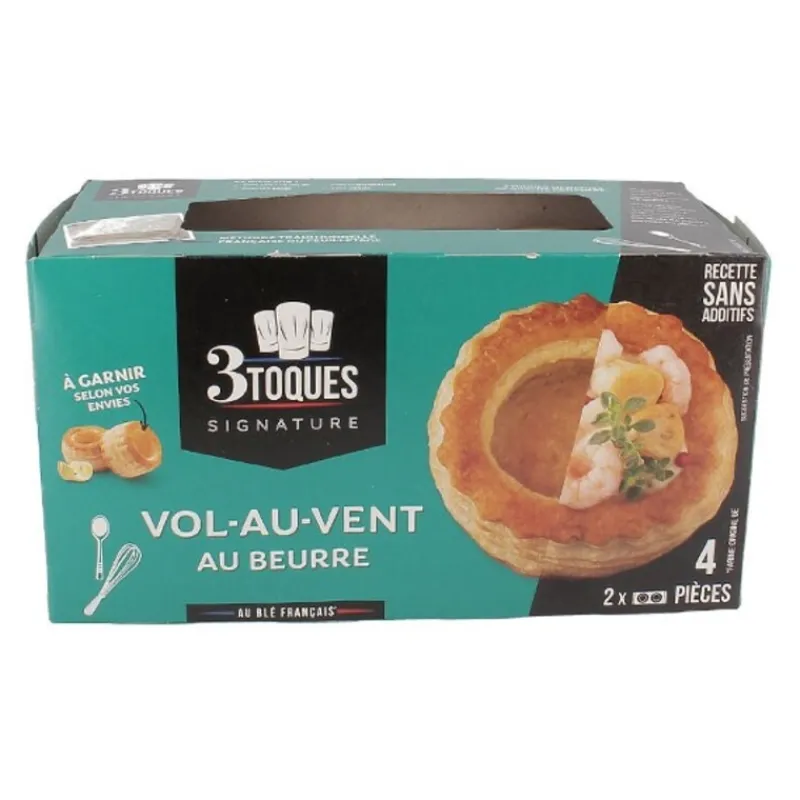 Cerf Dellier Vol-au-vent au beurre à garnir (x4)