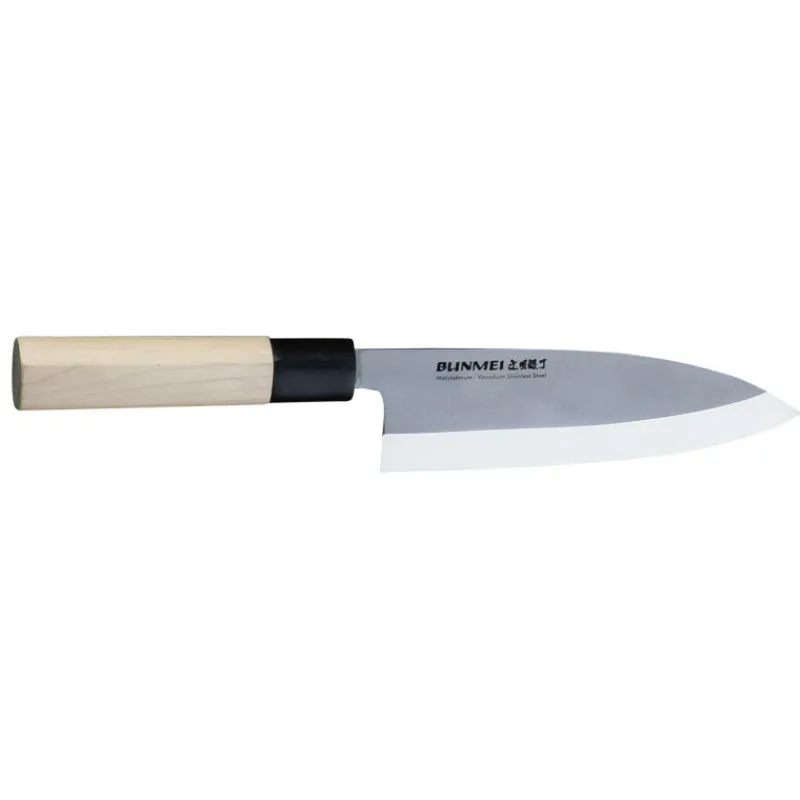 Cerf Dellier Yoshikin Bunmei couteau de boucher deba inox 16,5 cm